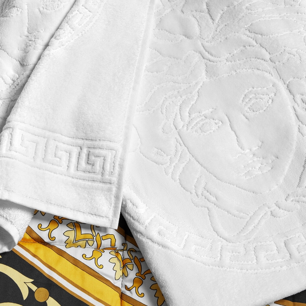 BRAND NEW Versace Home Medusa & Greek Key Hand Towel